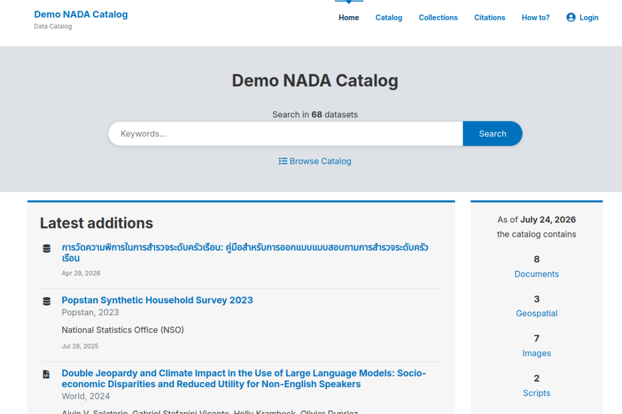 NADA Demo Catalog